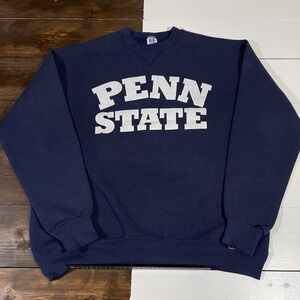 Vintage 90s Penn State Double Sided Sweatshirt‎ Mens Size XL Russell Athletic